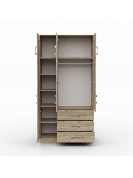 Զգեստապահարան HOBEL EX-B36 UZ-819 INOX K002 (7) 