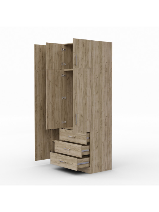 Զգեստապահարան HOBEL EX-B36 UZ-819 INOX K002 (7) 