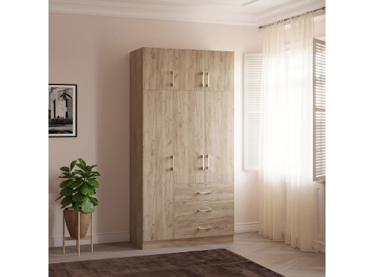 Զգեստապահարան HOBEL EX-B36 UZ-819 INOX K002 (7) 