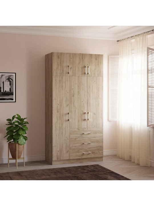 Զգեստապահարան HOBEL EX-B36 UZ-819 INOX K002 (7) 