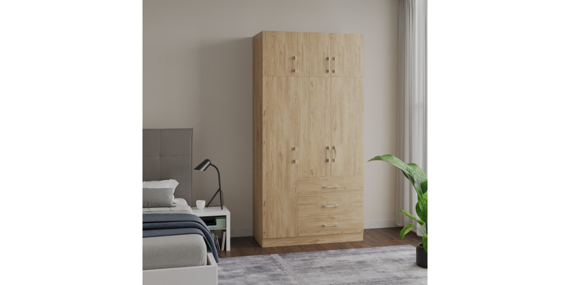 Платяной шкаф HOBEL EX-B36 UZ-819 INOX K544 (7) 