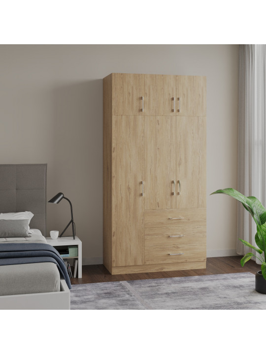 Платяной шкаф HOBEL EX-B36 UZ-819 INOX K544 (7) 