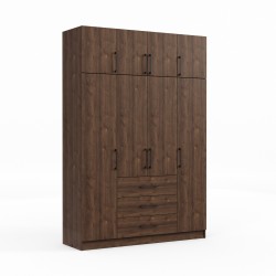 Платяной шкаф HOBEL EX-B37 UZ-819 BLACK K090 (7) 
