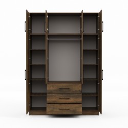 Платяной шкаф HOBEL EX-B37 UZ-819 BLACK ORMA 215 (7) 
