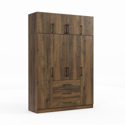 Платяной шкаф HOBEL EX-B37 UZ-819 BLACK ORMA 215 (7) 