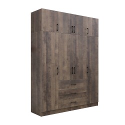 Платяной шкаф HOBEL EX-B38 UZ-819 BLACK K354 (7) 