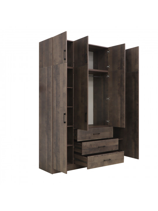 Wardrobe HOBEL EX-B38 UZ-819 BLACK K354 (7) 