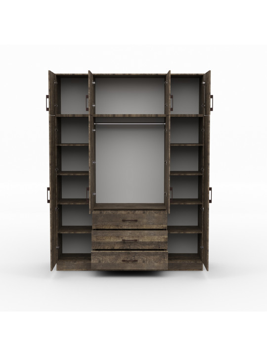 Զգեստապահարան HOBEL EX-B38 UZ-819 BLACK K354 (7) 