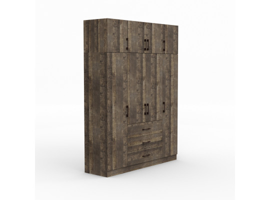 Wardrobe HOBEL EX-B38 UZ-819 BLACK K354 (7) 