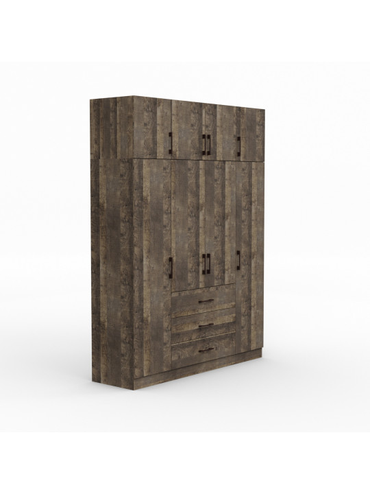 Զգեստապահարան HOBEL EX-B38 UZ-819 BLACK K354 (7) 