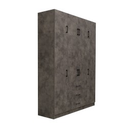 Платяной шкаф HOBEL EX-B38 UZ-819 BLACK K539 (7) 