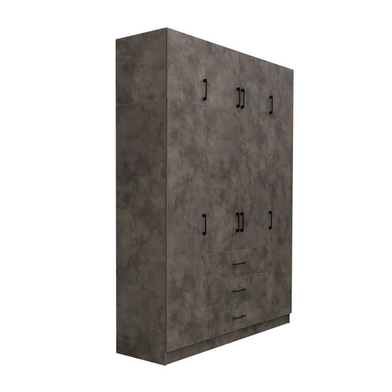 Платяной шкаф HOBEL EX-B38 UZ-819 BLACK K539 (7) 