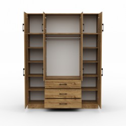 Wardrobe HOBEL EX-B38 UZ-819 BLACK ORMA 222 (7) 