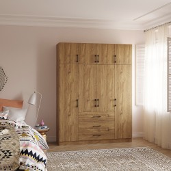 Wardrobe HOBEL EX-B38 UZ-819 BLACK ORMA 222 (7) 