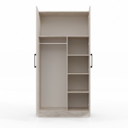 Wardrobe HOBEL EX-C03 UZ-819 BLACK K083 (4) 