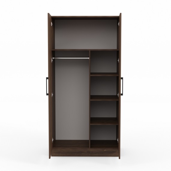 Платяной шкаф HOBEL EX-C03 UZ-819 BLACK K090 (4) 