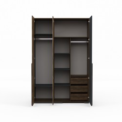 Платяной шкаф HOBEL EX-C100 B ORMA 215/ORMA 075/0164 (6) 