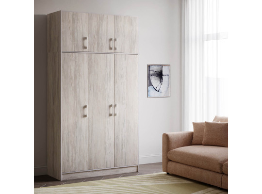 Wardrobe HOBEL E-135X250 CL/01 (WH) K083 (6) 