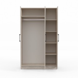 Wardrobe HOBEL X126 UZ-819 BLACK K083 (5) 
