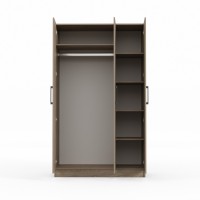 Платяной шкаф HOBEL X126 UZ-819 BLACK K105 (5) 
