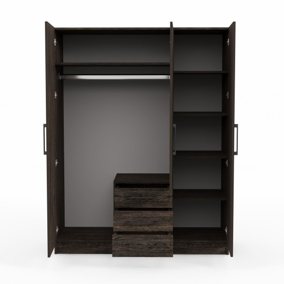 Զգեստապահարան HOBEL X127 UZ-819 BLACK 7648 (6) 