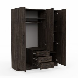 Платяной шкаф HOBEL X127 UZ-819 BLACK 7648 (6) 