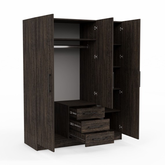 Զգեստապահարան HOBEL X127 UZ-819 BLACK 7648 (6) 