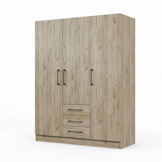 Платяной шкаф HOBEL X127 UZ-819 BLACK K002 (5) 