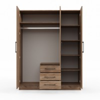 Платяной шкаф HOBEL X127 UZ-819 BLACK K004 (5) 