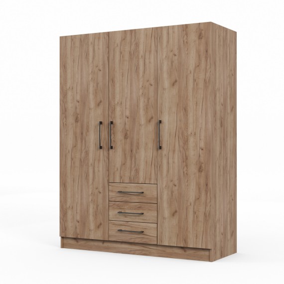 Платяной шкаф HOBEL X127 UZ-819 BLACK K004 (5) 