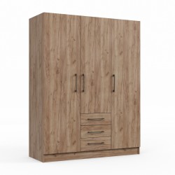 Платяной шкаф HOBEL X127 UZ-819 BLACK K004 (5) 