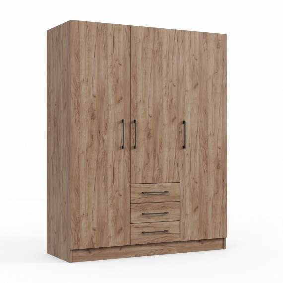Платяной шкаф HOBEL X127 UZ-819 BLACK K004 (5) 