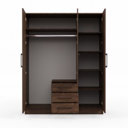 Платяной шкаф HOBEL X127 UZ-819 BLACK K090 (6) 