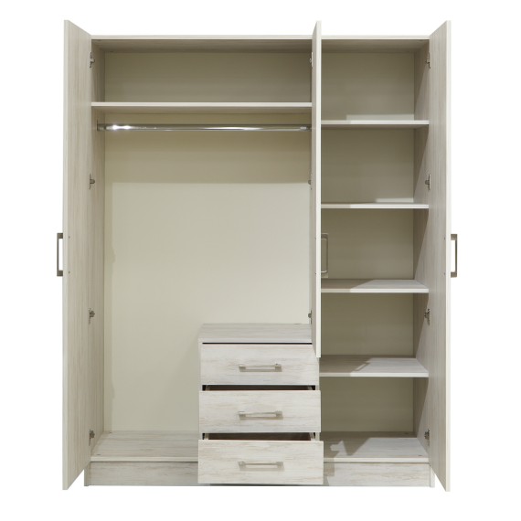 Платяной шкаф HOBEL X127 UZ-819 INOX K083 (6) 