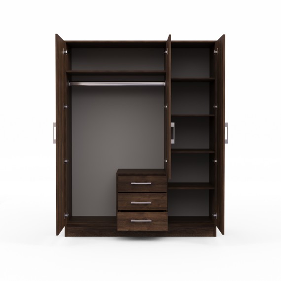 Платяной шкаф HOBEL X127 UZ-819 INOX K090 (6) 