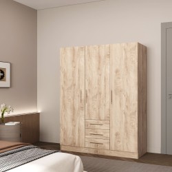 Платяной шкаф HOBEL X127 UZ-819 INOX K107 (6) 