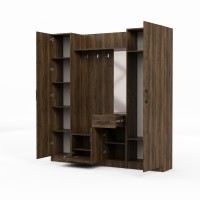 Entrance hall sets HOBEL X128 UZ-819 BLACK ORMA 215 (7) 