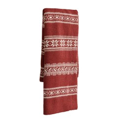 Scarves XIMI 6941963969338 CHRISTMAS FAIR ISLE SNOWFLAKE DOUBLE SIDED SCARF (969338)