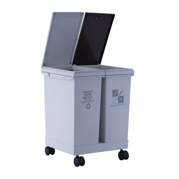 Recycle bin XIMI 6941963979153 24 L/6.3 GAL CLASSIFIED DUAL TRASH CAN (979153)