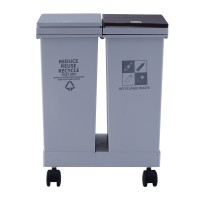 Recycle bin XIMI 6941963979153 24 L/6.3 GAL CLASSIFIED DUAL TRASH CAN (979153)