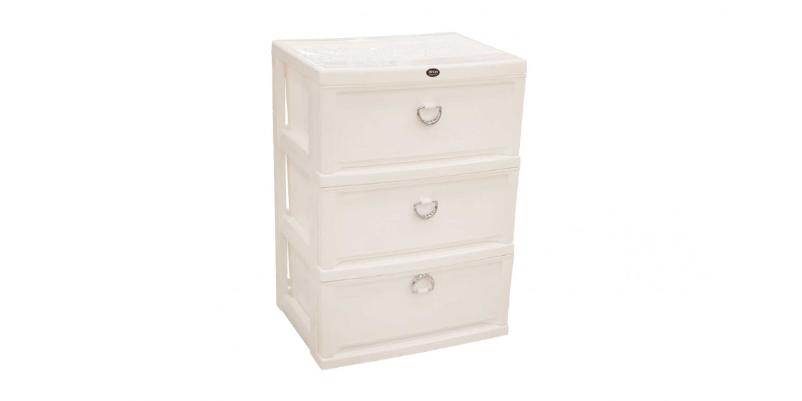 Plastic commode LIMON 151808 SEC.3 N2 WHITE 