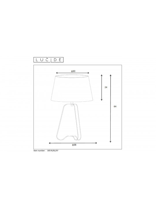 Ночник LUCIDE 30576/81/97 CAPUCINO E27 