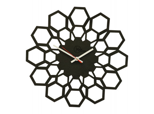 Wall clock KOCH 848104 BLACK 