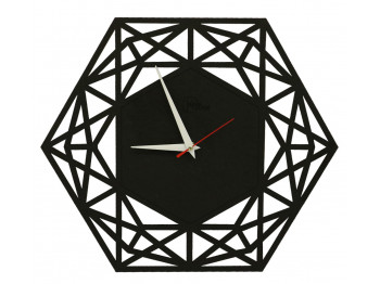 Wall clock KOCH 848108 BLACK 