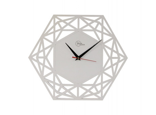 Wall clock KOCH 848108 WHITE 