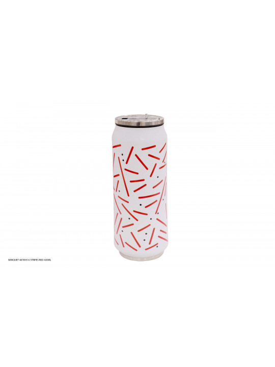 Термос BANQUET 48789516 STRIPES RED 430ML 