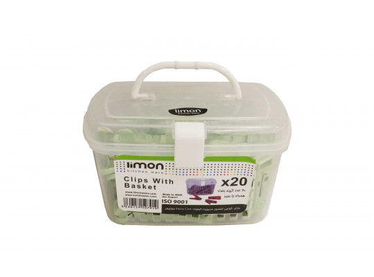 Clothes dryers and clips LIMON 111035 CLOTHES PEGS W/BASKET(507919) 