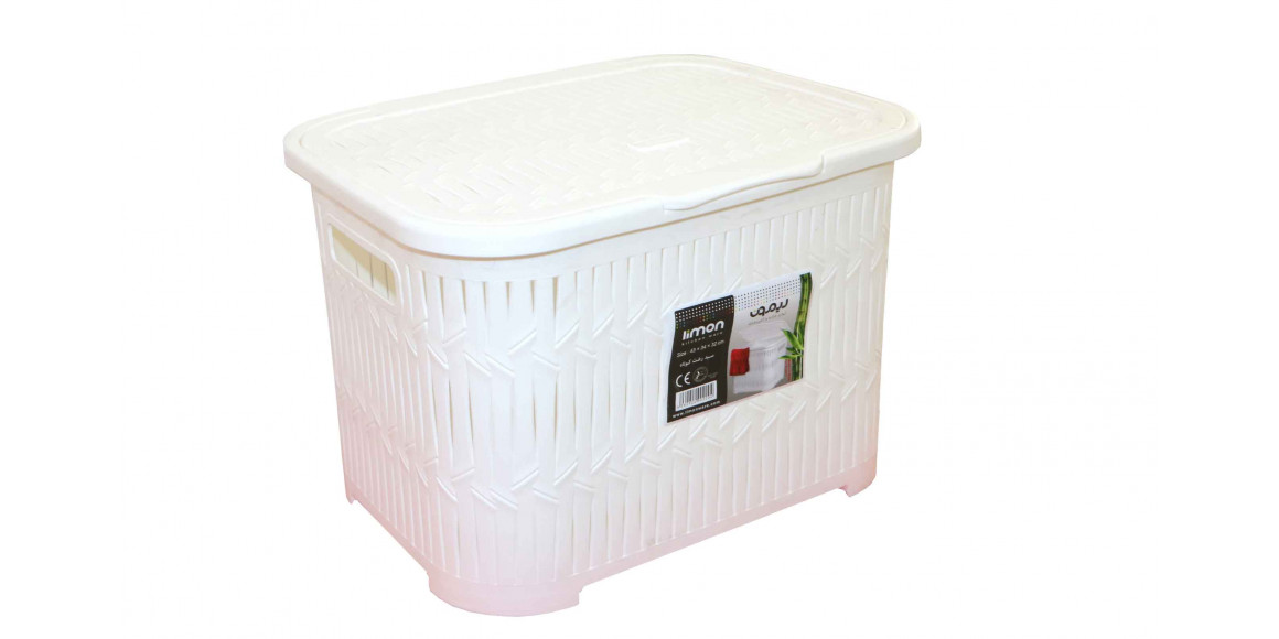 Laundry basket LIMON 151235 BAMBOO SHORT(902204) 