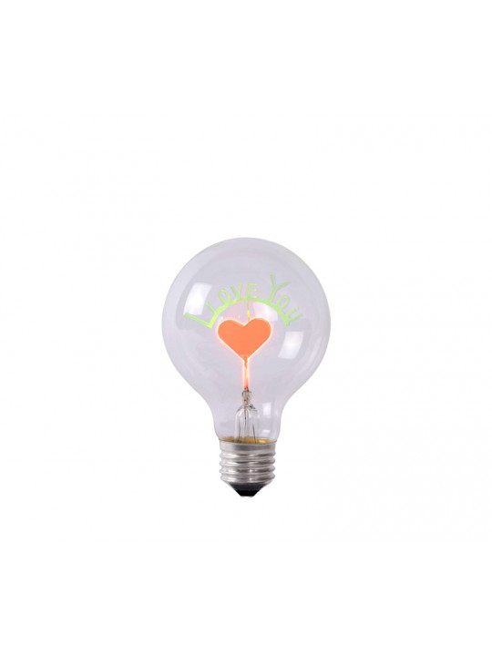 Lamp LUCIDE 49037/03/60 LED BULB-I LOVE YOU 