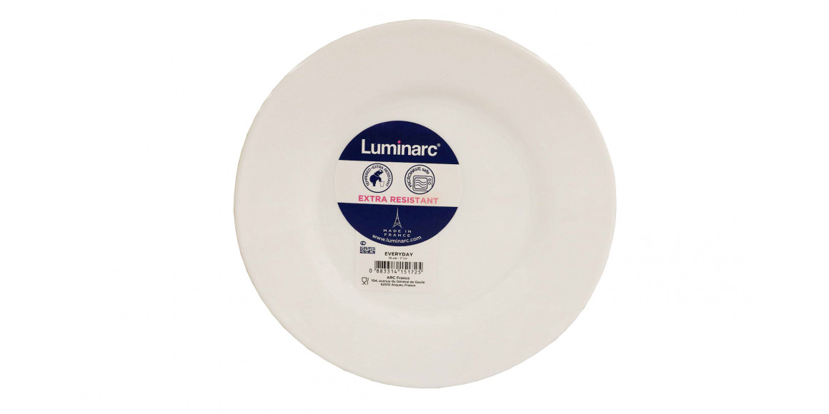 Plate LUMINARC G0565 EVERYDAY DESSERT 19CM 